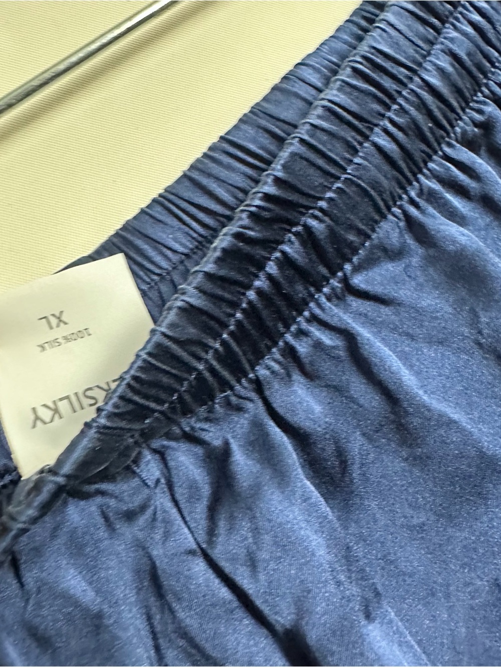SilkSilky Navy Women's Pajama Set with Contrast Piping - Picture 3 of 5